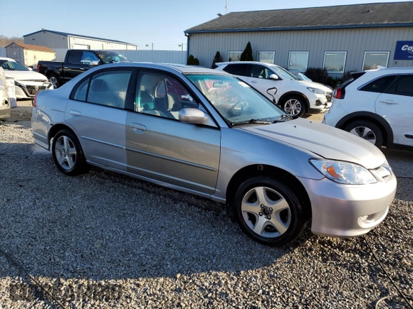 2004 Honda Civic EX with VIN 1HGES26714L012163, listed as a Copart auction lot 49318105 with 172,075 mi miles and Salvage Title. Bid and sale history available at DreamBid. Image 4.