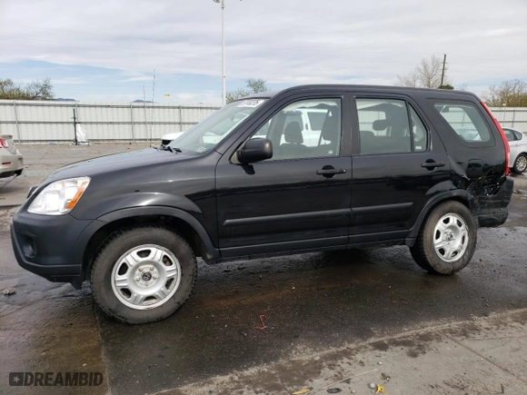 2005 Honda CR-V LX with VIN JHLRD78525C064876, listed as a Copart auction lot 50389235 with 77,607 mi miles and Salvage Title. Bid and sale history available at carsss.com. Image 1.