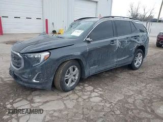 2019 GMC Terrain SLE with VIN 3GKALMEV9KL318796, listed as a IAAI auction lot 41708377 with 106,968 mi miles and . Bid and sale history available at DreamBid. Image 2.