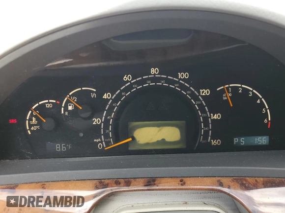 2003 Mercedes-Benz S-Class 5.0L with VIN WDBNG75J13A326110, listed as a Copart auction lot 80086494 with 0 mi miles and Salvage Title. Bid and sale history available at carsss.com. Image 9.