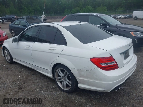 2013 Mercedes-Benz C 300 Sport with VIN WDDGF8AB2DR247992, listed as a IAAI auction lot 42484654 with 102,736 mi miles and . Bid and sale history available at DreamBid. Image 3.
