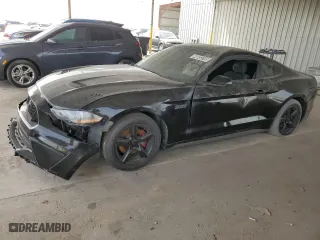 2018 Ford Mustang EcoBoost with VIN 1FA6P8TH0J5103757, listed as a Copart auction lot 48033745 with 72,007 mi miles and Clean Title. Bid and sale history available at carsss.com. Image 1.