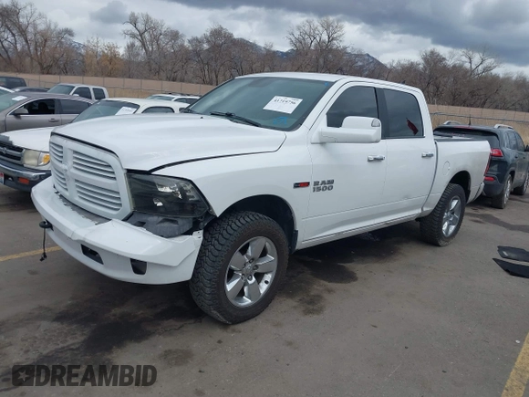 2018 Ram 1500 Big Horn with VIN 1C6RR7LM9JS354875, listed as a IAAI auction lot 41719756 with 105,121 mi miles. Bid and sale history available at carsss.com. Image 2.