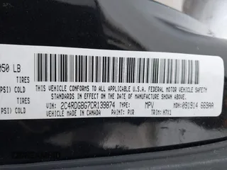 2012 Dodge Grand Caravan SE with VIN 2C4RDGBG7CR139874, listed as a IAAI auction lot 41377432 with 136,870 mi miles and . Bid and sale history available at DreamBid. Image 9.