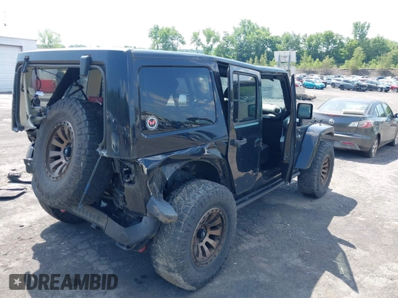2017 Jeep Wrangler Unlimited Rubicon Recon with VIN 1C4BJWFG7HL525709, listed as a IAAI auction lot 42569577 with 119,560 mi miles and . Bid and sale history available at DreamBid. Image 4.