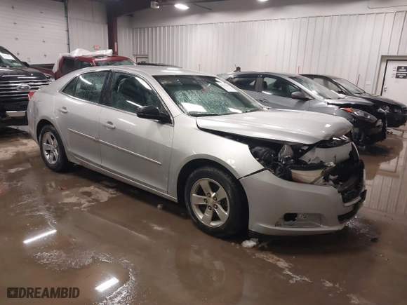 2015 Chevrolet Malibu LS with VIN 1G11A5SL2FU123881, listed as a IAAI auction lot 41553190 with 166,161 mi miles. Bid and sale history available at carsss.com. Image 1.