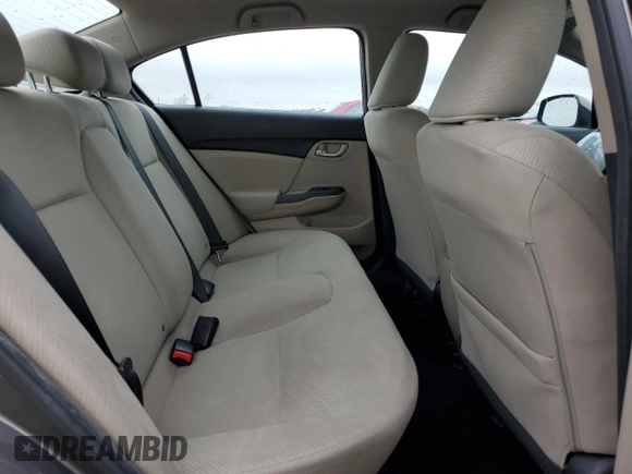 2013 Honda Civic LX with VIN 19XFB2F52DE040631, listed as a Copart auction lot 51076145 with 135,840 mi miles and Salvage Title. Bid and sale history available at DreamBid. Image 10.