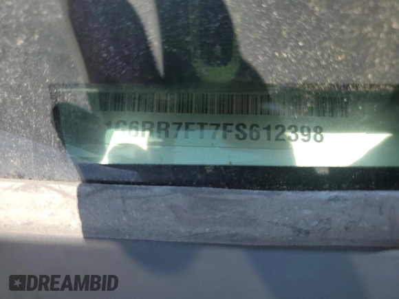 2015 Ram 1500 Tradesman with VIN 1C6RR7FT7FS612398, listed as a Copart auction lot 54674885 with 211,864 mi miles and Salvage title. Bid and sale history available at DreamBid. Image 12.