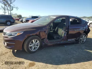 2018 Kia Optima S with VIN 5XXGT4L34JG184457, listed as a Copart auction lot 50050405 with 91,222 mi miles and Salvage Title. Bid and sale history available at carsss.com. Image 1.