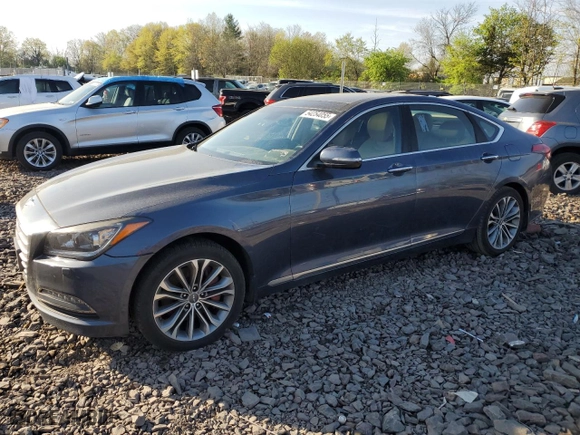 2016 Hyundai Genesis 3.8L with VIN KMHGN4JE6GU107599, listed as a Copart auction lot 54254055 with 110,605 mi miles and Clean Title. Bid and sale history available at carsss.com. Image 1.