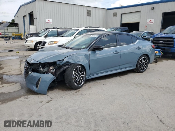 2024 Nissan Sentra SR with VIN 3N1AB8DV0RY336286, listed as a Copart auction lot 58402525 with 13,113 mi miles and Salvage title. Bid and sale history available at DreamBid. Image 1.