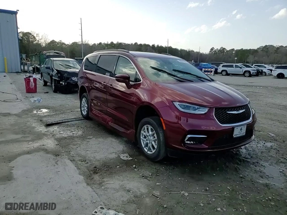 2022 Chrysler Pacifica Touring L with VIN 2C4RC1BG3NR166797, listed as a Copart auction lot 48003655 with 10,254 mi miles and Salvage Title. Bid and sale history available at carsss.com. Image 16.