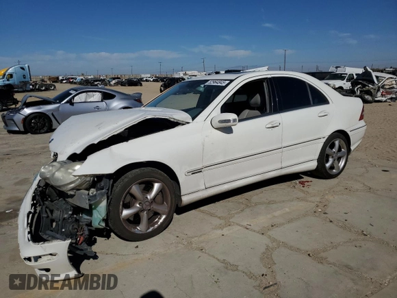 2005 Mercedes-Benz C with VIN WDBRF40J65F600840, listed as a Copart auction lot 52964845 with 206,094 mi miles and Salvage Title. Bid and sale history available at DreamBid. Image 1.
