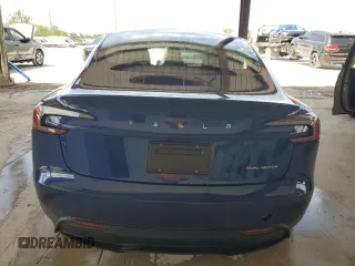 2025 Tesla Model 3 Long Range with VIN 5YJ3E1EBXSF941345, listed as a Copart auction lot 60229865 with 1,711 mi miles and Salvage title. Bid and sale history available at DreamBid. Image 6.