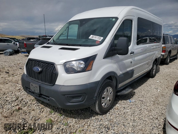 2022 Ford Transit Cargo z VIN 1FTYE1C86NKA58458, wystawiony jako Copart lot #56741155 z przebiegiem 41 243 mil mil oraz Szkoda całkowita • Salvage title. Historia ofert i sprzedaży dostępna na DreamBid. Obrazek 1.