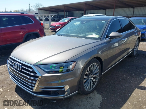 2019 Audi A8 with VIN WAU8DAF82KN004287, listed as a IAAI auction lot 41962495 with 65,053 mi miles and . Bid and sale history available at DreamBid. Image 18.