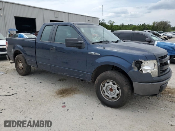 2013 Ford F-150 XL with VIN 1FTEX1CM8DKF38641, listed as a Copart auction lot 54183115 with 92,938 mi miles and Salvage Title. Bid and sale history available at carsss.com. Image 4.