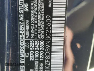 2022 Mercedes-Benz E-Class E 350 with VIN W1KZF8DB9NB025609, listed as a Copart auction lot 51871445 with 65,539 mi miles and Salvage Title. Bid and sale history available at carsss.com. Image 12.