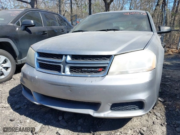 2014 Dodge Avenger SE with VIN 1C3CDZAB5EN214342, listed as a IAAI auction lot 41672955 with 168,701 mi miles. Bid and sale history available at carsss.com. Image 6.