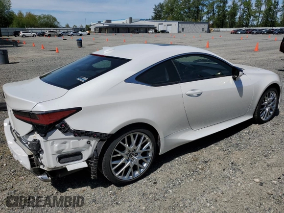 2022 Lexus RC 350 z VIN JTHDZ5BC2N5025535, wystawiony jako Copart lot #56004595 z przebiegiem 11 195 mil mil oraz Szkoda całkowita • Salvage title. Historia ofert i sprzedaży dostępna na DreamBid. Obrazek 3.