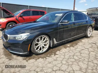 2019 BMW 7 Series 740i with VIN WBA7E2C52KB217833, listed as a Copart auction lot 64283685 with 162,456 mi miles and Clean title. Bid and sale history available at DreamBid. Image 1.
