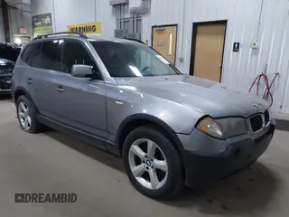 2004 BMW X3 3.0i with VIN WBXPA93444WC33516, listed as a IAAI auction lot 42135338 with 104,141 mi miles. Bid and sale history available at carsss.com. Image 1.