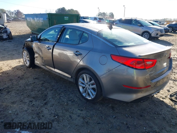 2014 Kia Optima SXL Turbo with VIN 5XXGR4A65EG327515, listed as a IAAI auction lot 41876799 with 115,533 mi miles and . Bid and sale history available at DreamBid. Image 3.