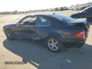 2002 Mercedes-Benz CLK 320/430 with VIN WDBLJ65G22T121261, listed as a Copart auction lot 88505625 with 208,243 mi miles and Salvage Title. Bid and sale history available at DreamBid. Image 2.