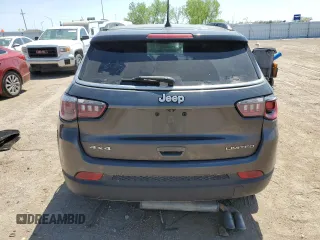 2018 Jeep Compass Limited with VIN 3C4NJDCB9JT261879, listed as a Copart auction lot 56523365 with 172,382 mi miles and Salvage title. Bid and sale history available at DreamBid. Image 6.