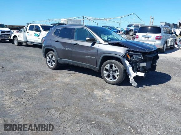 2021 Jeep Compass Limited with VIN 3C4NJDCB4MT572480, listed as a IAAI auction lot 41494432 with 40,932 mi miles and . Bid and sale history available at carsss.com. Image 1.