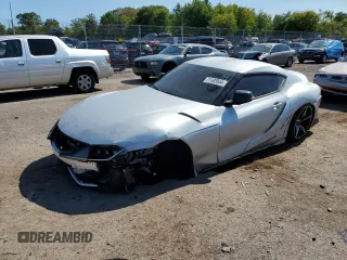 2020 Toyota GR Supra 3.0 with VIN WZ1DB4C08LW031739, listed as a Copart auction lot 71182044 with 0 mi miles and Salvage Title. Bid and sale history available at carsss.com. Image 1.