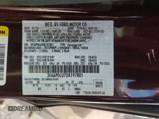 2013 Ford Fusion SE Hybrid z VIN 3FA6P0LU7DR197801, wystawiony jako Copart lot #60468095 z przebiegiem 169 215 mil mil oraz Szkoda całkowita • Salvage title. Historia ofert i sprzedaży dostępna na DreamBid. Obrazek 12.