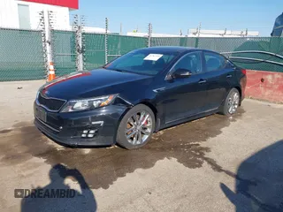 2015 Kia Optima SXL Turbo with VIN 5XXGR4A66FG359715, listed as a IAAI auction lot 41787210 with 203,761 mi miles and . Bid and sale history available at DreamBid. Image 2.