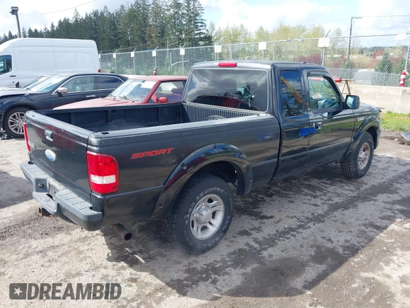 2009 Ford Ranger XLT with VIN 1FTYR44E49PA27292, listed as a IAAI auction lot 42014607 with 120,695 mi miles. Bid and sale history available at carsss.com. Image 4.