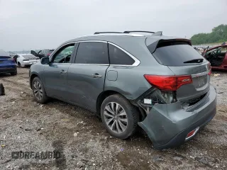 2014 Acura MDX Technology with VIN 5FRYD4H46EB014014, listed as a Copart auction lot 58973535 with 160,898 mi miles and Salvage title. Bid and sale history available at DreamBid. Image 2.