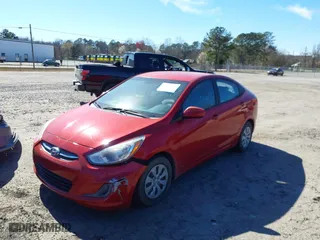 2016 Hyundai Accent SE with VIN KMHCT4AE0GU030054, listed as a IAAI auction lot 41700616 with 1 mi miles. Bid and sale history available at carsss.com. Image 2.