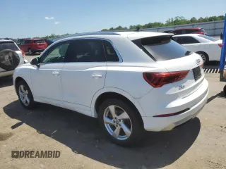2020 Audi Q3 Premium with VIN WA1AECF32L1031641, listed as a Copart auction lot 60266275 with 43,730 mi miles and Salvage title. Bid and sale history available at DreamBid. Image 2.