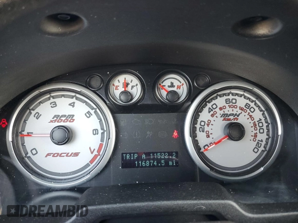 2010 Ford Focus SE with VIN 1FAHP3FN7AW114326, listed as a Copart auction lot 70209644 with 116,874 mi miles and Salvage Title. Bid and sale history available at DreamBid. Image 9.