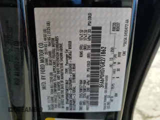 2016 Ford Fusion SE with VIN 3FA6P0HD7GR271862, listed as a Copart auction lot 54968775 with 189,318 mi miles and Clean Title. Bid and sale history available at DreamBid. Image 12.