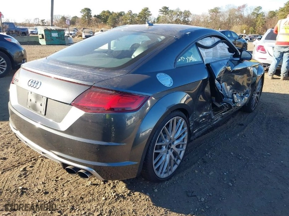 2017 Audi TTS with VIN TRUC1AFV4H1005832, listed as a IAAI auction lot 40862618 with 62004 miles. Bid and sale history available at carsss.com. Image 4.