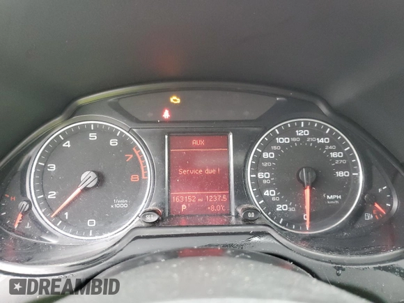 2010 Audi Q5 Premium with VIN WA1CKAFP8AA071681, listed as a Copart auction lot 49727455 with 163,152 mi miles and Salvage title. Bid and sale history available at DreamBid. Image 9.