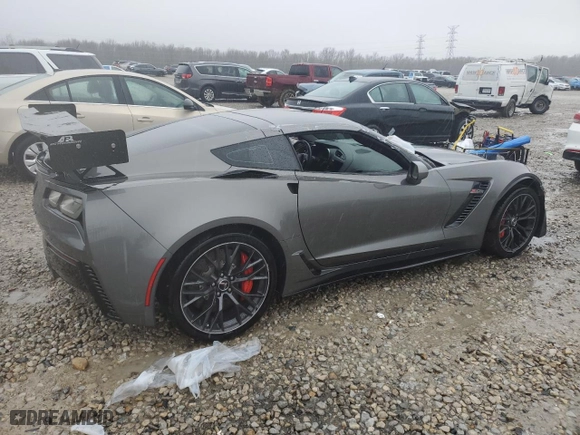 2016 Chevrolet Corvette Z06 2LZ with VIN 1G1YS2D63G5608866, listed as a Copart auction lot 45017105 with 0 mi miles and Salvage Title. Bid and sale history available at carsss.com. Image 3.