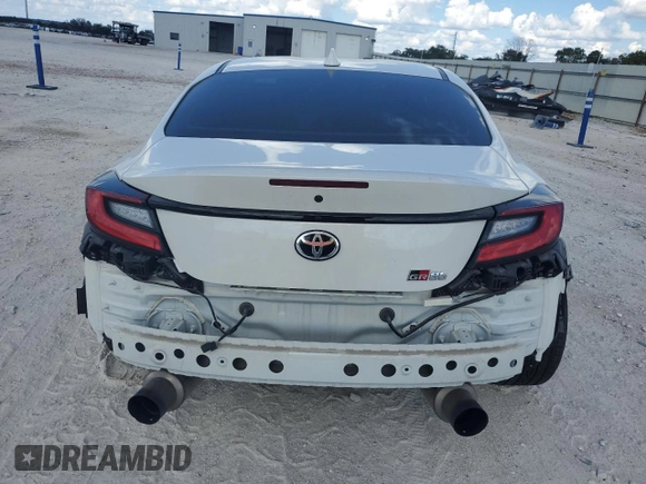 2023 Toyota GR86 with VIN JF1ZNBC11P8756477, listed as a Copart auction lot 72269174 with 22,121 mi miles and Salvage Title. Bid and sale history available at carsss.com. Image 6.