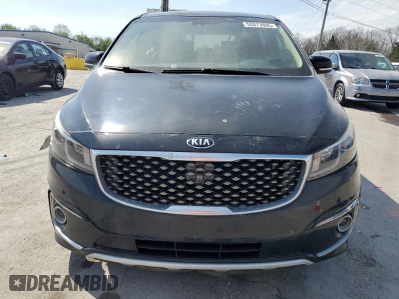2017 Kia Sedona SX-L with VIN KNDME5C17H6334376, listed as a Copart auction lot 50873095 with 152,544 mi miles and Salvage Title. Bid and sale history available at carsss.com. Image 5.