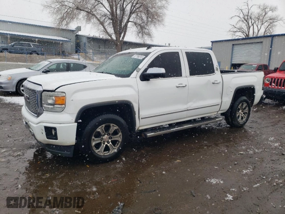 2014 GMC Sierra 1500 Denali z VIN 3GTU2WEC3EG405158, wystawiony jako Copart lot #87766515 z przebiegiem 218 739 mil mil oraz Szkoda całkowita • Salvage title. Historia ofert i sprzedaży dostępna na DreamBid. Obrazek 1.