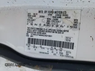 2006 Ford Explorer Eddie Bauer with VIN 1FMEU74866ZA01561, listed as a Copart auction lot 53548505 with Not provided miles and Non repairable. Bid and sale history available at DreamBid. Image 15.