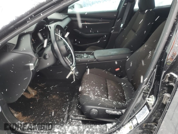 2023 Mazda 3 S Carbon Edition with VIN JM1BPBLM1P1614736, listed as a Copart auction lot 46285155 with 56,830 mi miles and Salvage Title. Bid and sale history available at DreamBid. Image 7.