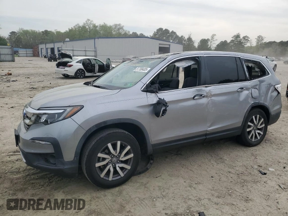 2020 Honda Pilot EX-L with VIN 5FNYF5H59LB020770, listed as a Copart auction lot 51769405 with 38,063 mi miles and Salvage Title. Bid and sale history available at carsss.com. Image 1.
