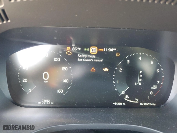 2018 Volvo XC60 Momentum with VIN YV4A22RK4J1044185, listed as a Copart auction lot 45956905 with 74,682 mi miles and Salvage Title. Bid and sale history available at carsss.com. Image 9.