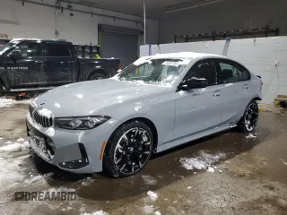 2025 BMW 3 Series 330i xDrive with VIN 3MW89CW08S8E94714, listed as a Copart auction lot 44920285 with 7,943 mi miles and Salvage Title. Bid and sale history available at carsss.com. Image 1.
